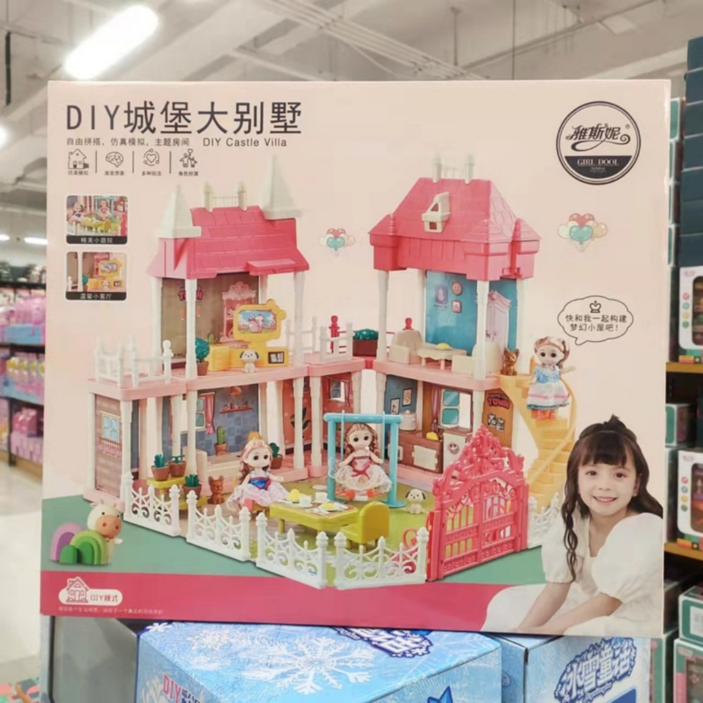 Nhà Búp Bê Barbie Mô Hình Biệt Thự Cỡ Lớn Nhiều Tầng Giá Rẻ Cho Bé Gái