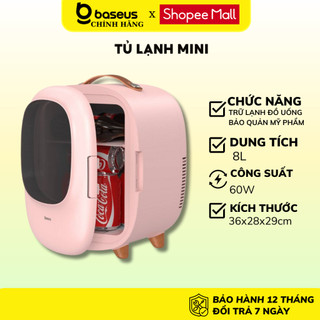 Tủ lạnh mini 8L Baseus dùng bảo quản mỹ phẩm trữ lạnh đồ uống thích hợp đi du lịch