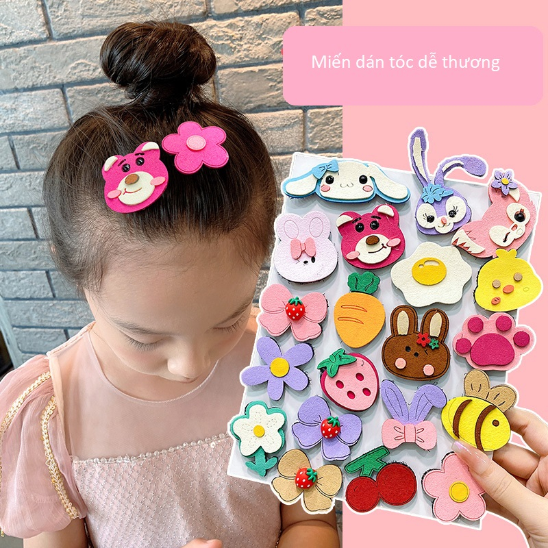 Miếng dán tóc cho bé nhiều hình dễ thương miếng dán nhẹ không gây đau đầu thích hợp cho mọi trẻ em từ trẻ sơ sinh