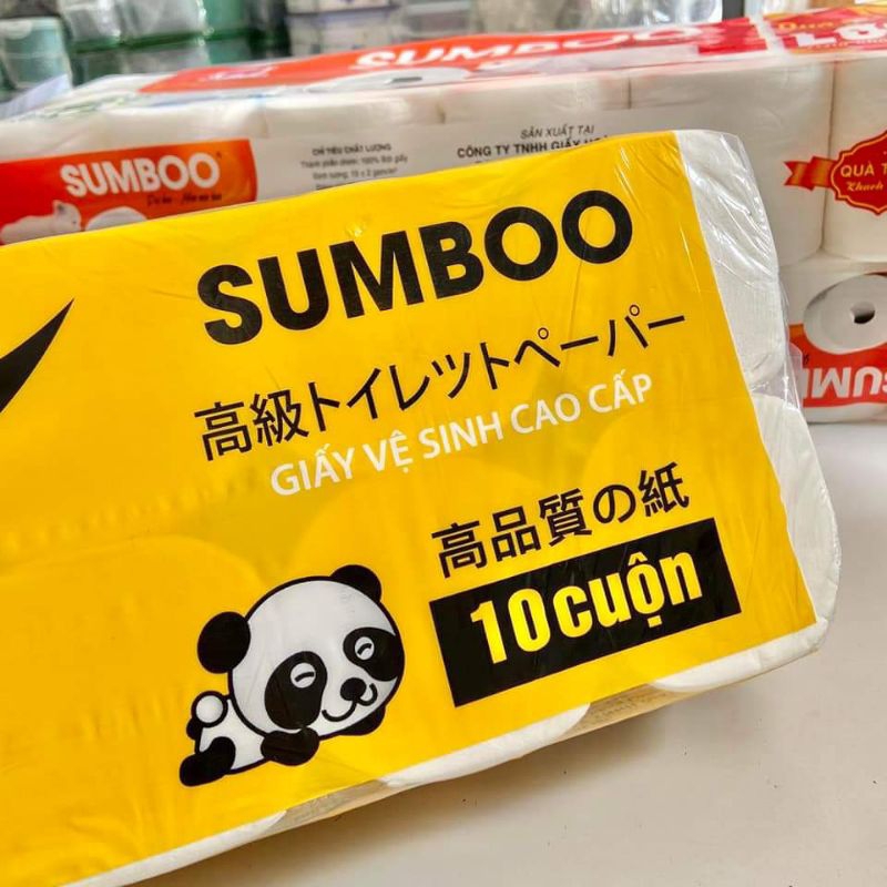 Giấy vệ sinh SUMBOO loại 10 cuộn không lõi