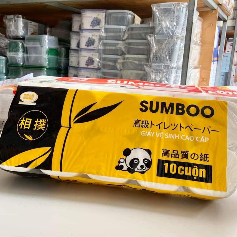 Giấy vệ sinh SUMBOO loại 10 cuộn không lõi