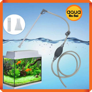 Bơm tay Chongsheng mini HSQ 190 thay nước hồ cá thủy sinh mini - hút cặn đáy phân cá cảnh siêu tiện lợi