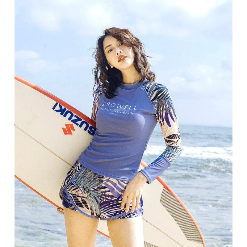 Mua 2 sản phẩm giá SALE khủng. Đồ bơi nữ 2 mảnh cao cấp tay dài big size