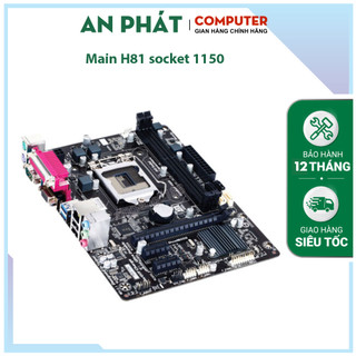 Bo mạch chủ máy tính bàn pc, case h81, h61 socket 1150 , keo tản nhiệt cpu, còi, dây sata)