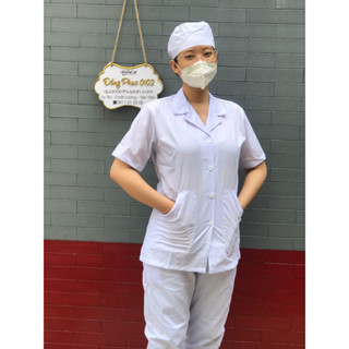 Quần áo cấp dưỡng y tế màu trắng chuyên dụng dành cho nam- nữ