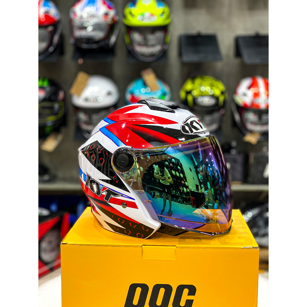 MŨ BẢO HIỂM 3/4 1 Kính XH01 TEM DRAGON BOY CỰC ĐẸP, TẶNG LOGO KYT VÀ BH 12 THÁNG CHÍNH HÃNG