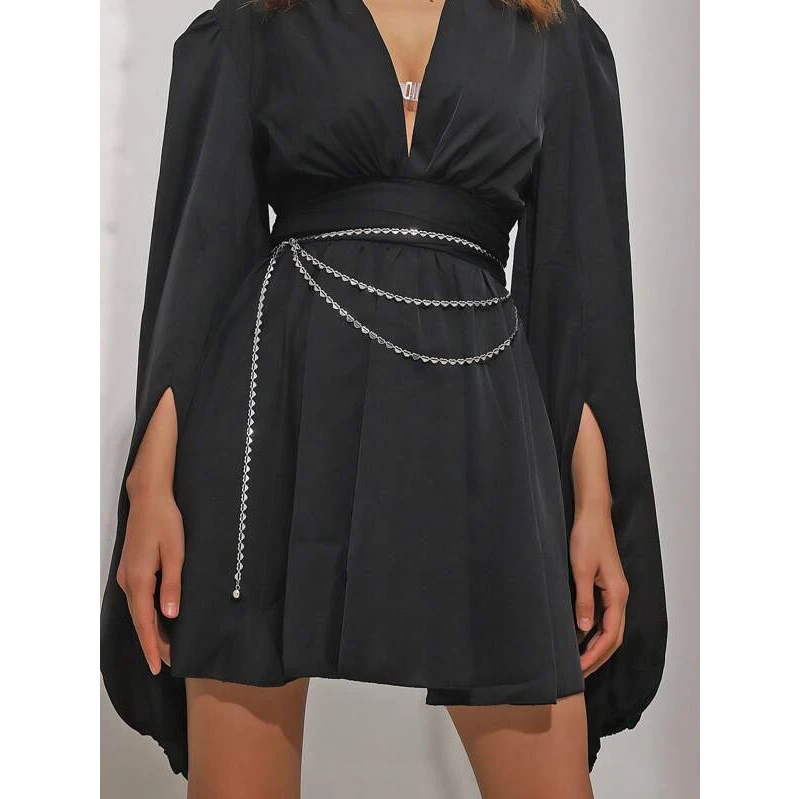 Dây chuyền eo dây đeo eo dây eo 3 tầng hình dĩa