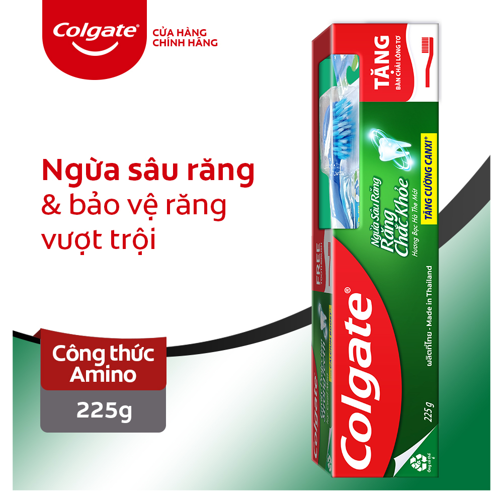 [HB gift] Kem đánh răng Colgate ngừa sâu răng tối đa 225g