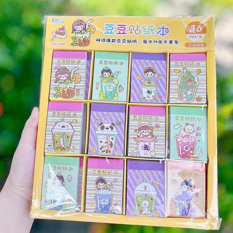 Sticker Sổ Hình Dán Mini Nhiều Mẫu Thú Yugui, Bé Gái, Gấu Dâu LOTSO Đồ Chơi Cho Bé