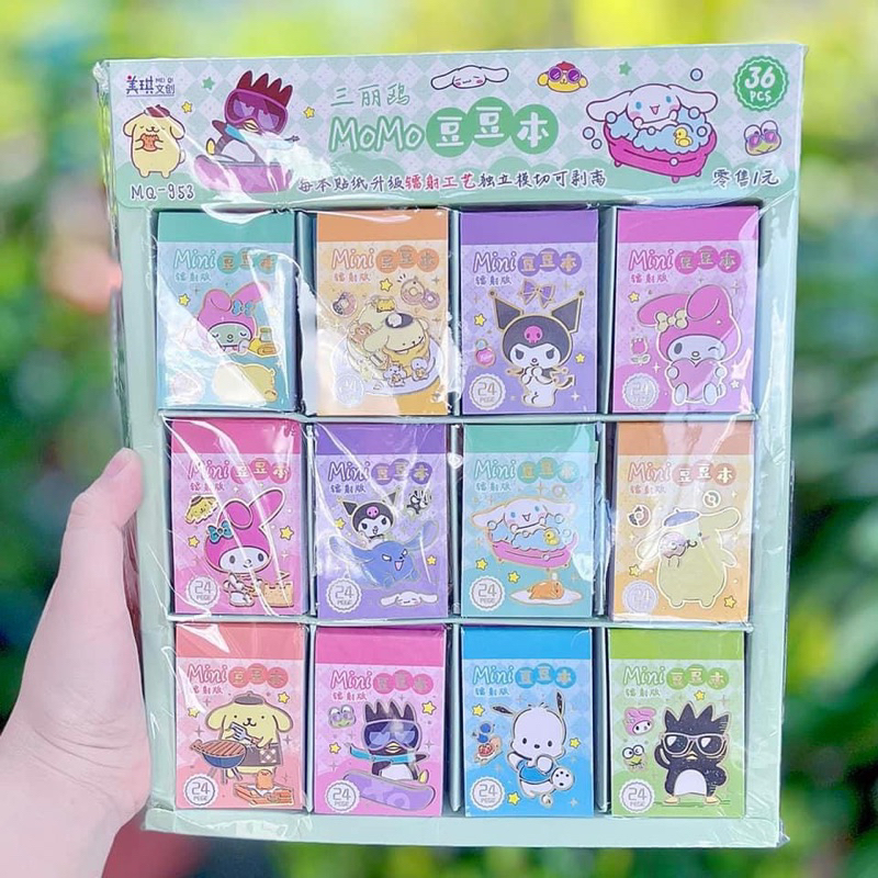 Sticker Sổ Hình Dán Mini Nhiều Mẫu Thú Yugui, Bé Gái, Gấu Dâu LOTSO Đồ Chơi Cho Bé