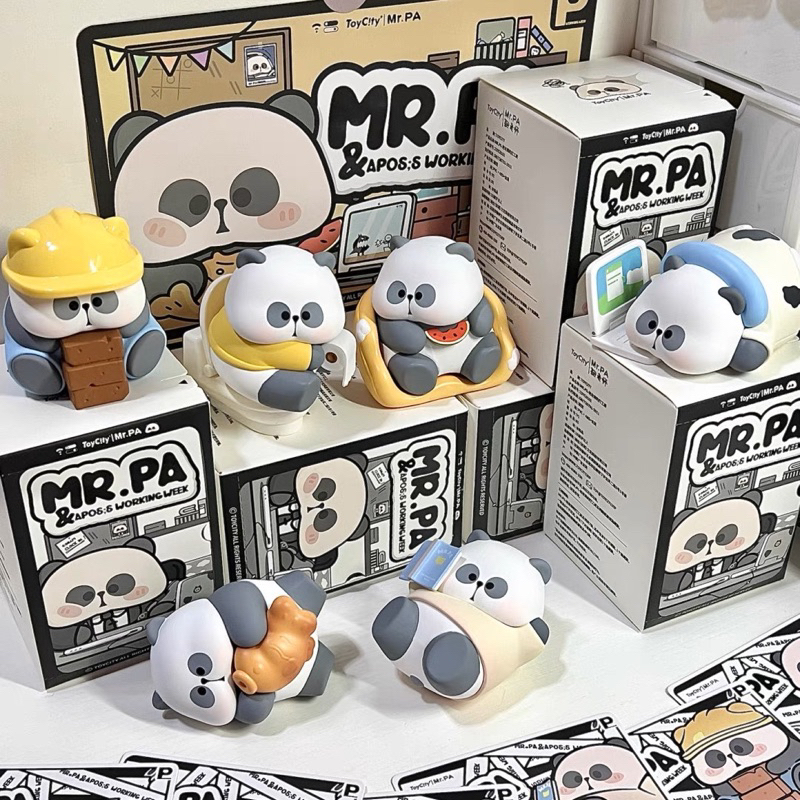 Hộp mù mô hình blindbox gấu trúc Mr.PA