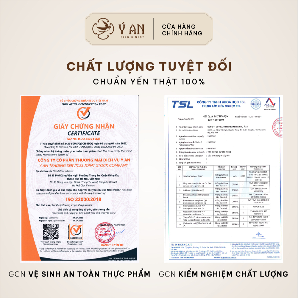 Yến chưng tươi nguyên chất hạt sen Ý An thơm ngon bổ dưỡng hũ 200ml