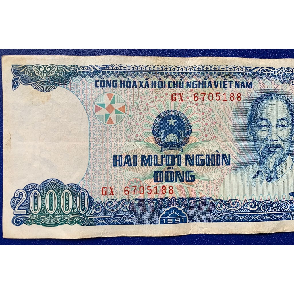 Sưu tầm 20 nghìn đồng 1991 chất lượng cũ