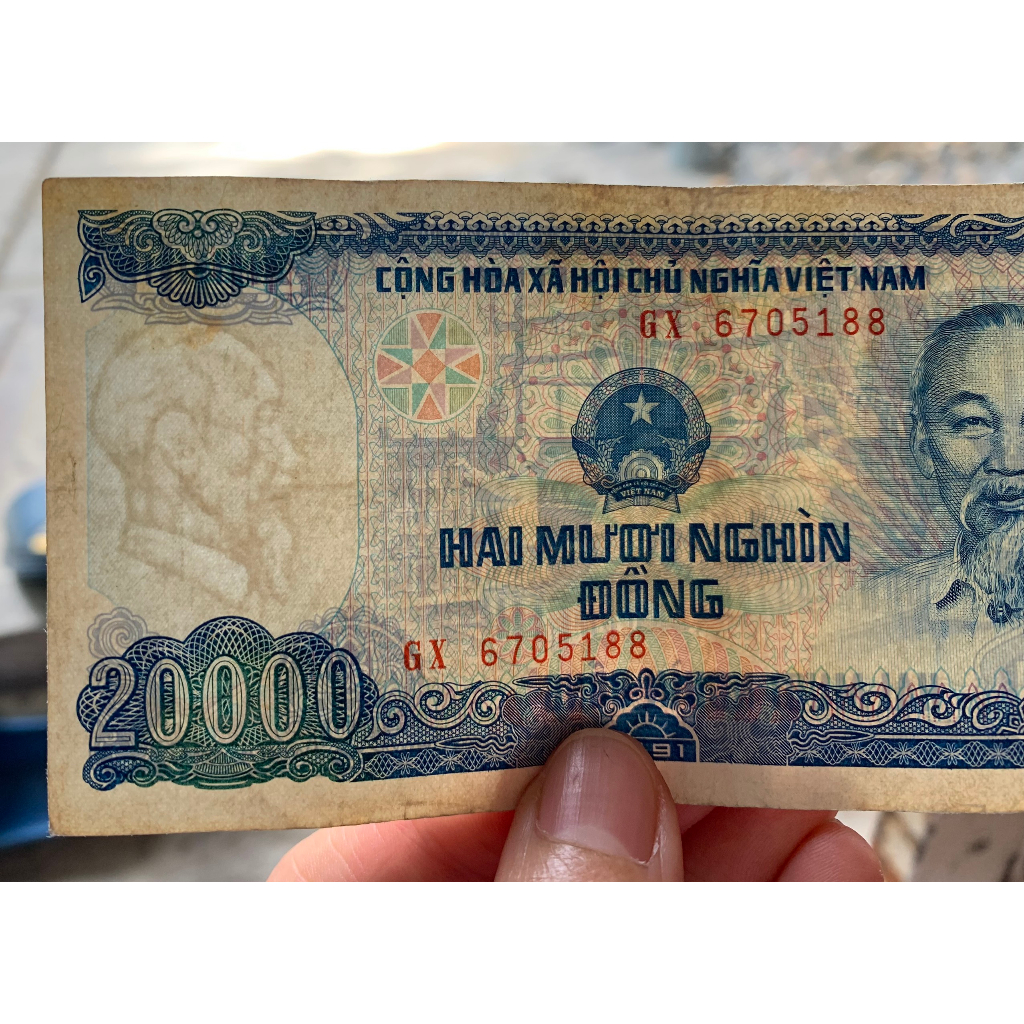 Sưu tầm 20 nghìn đồng 1991 chất lượng cũ