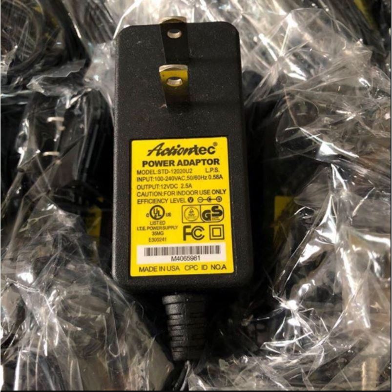 Nguồn camera 12V-2.5A ACTIONTEC (Tem vàng)
