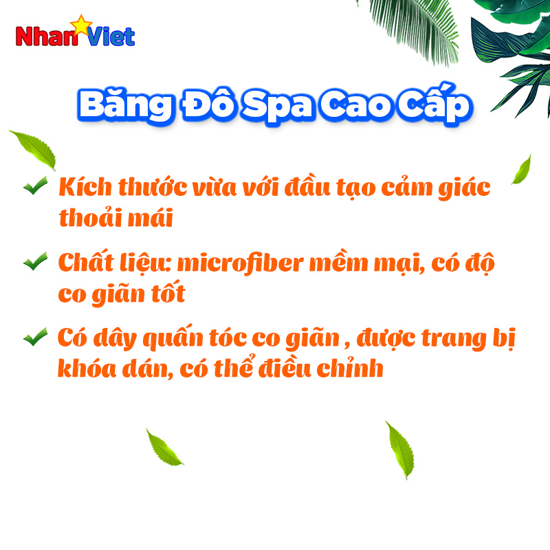 BĂNG ĐÔ SPA CAO CẤP | khăn quấn tóc microfiber viền vải chắc chắn đẹp mắt dùng bền 💖Freeship💖
