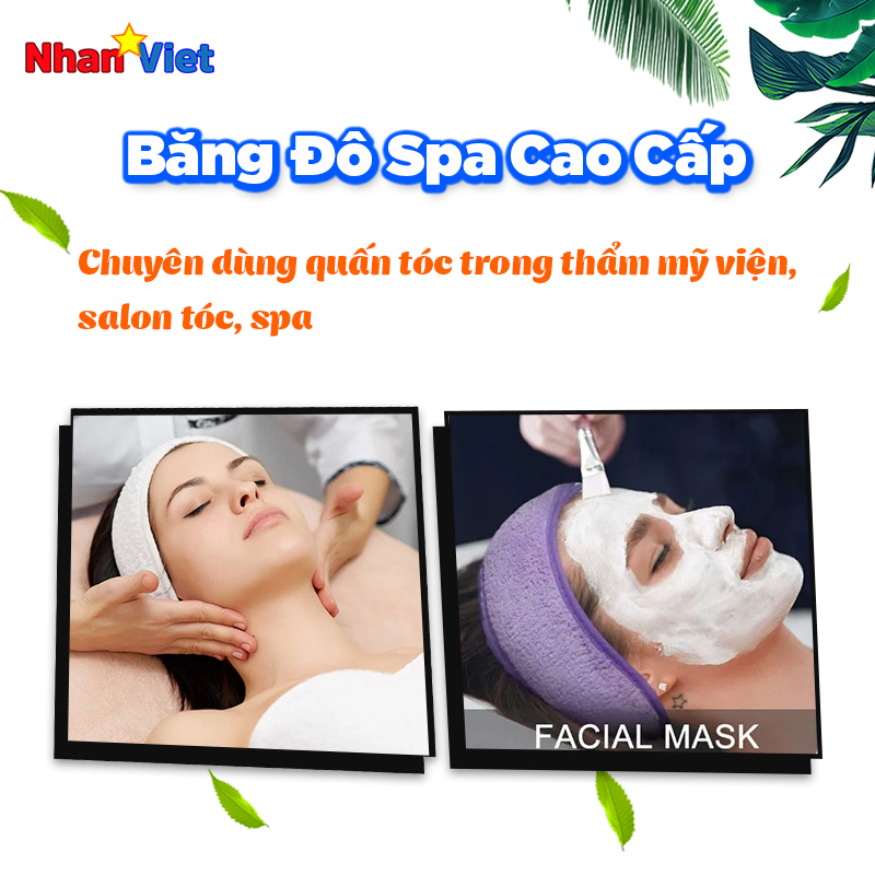 BĂNG ĐÔ SPA CAO CẤP | khăn quấn tóc microfiber viền vải chắc chắn đẹp mắt dùng bền 💖Freeship💖