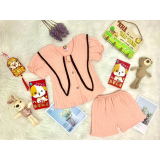 Bộ Tơ Xốp Tay Phồng Bé (6-18kg) (giao màu ngẫu nhiên)