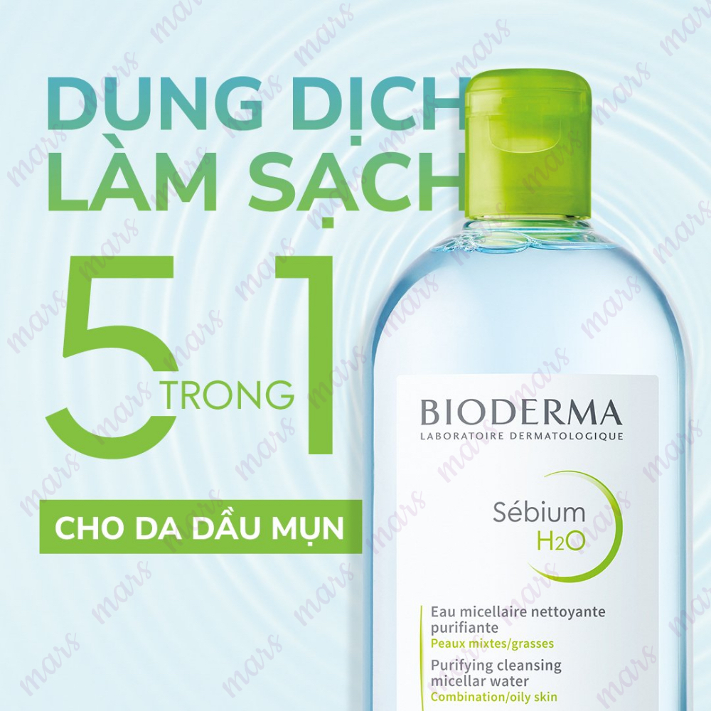 Nước Tẩy Trang Bioderma Dành Cho Da Nhạy Cảm, Da Dầu Mụn 500ml
