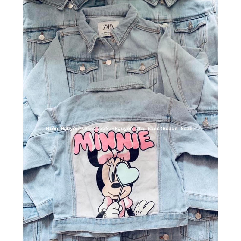 Áo khoác bò Zara Minnie dành cho bé gái
