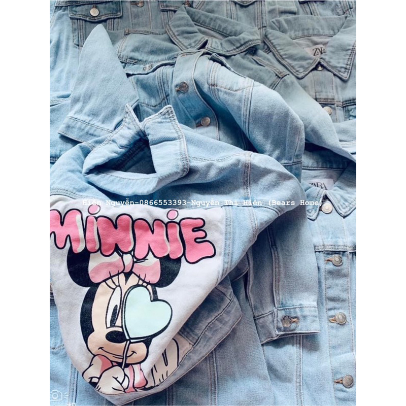 Áo khoác bò Zara Minnie dành cho bé gái