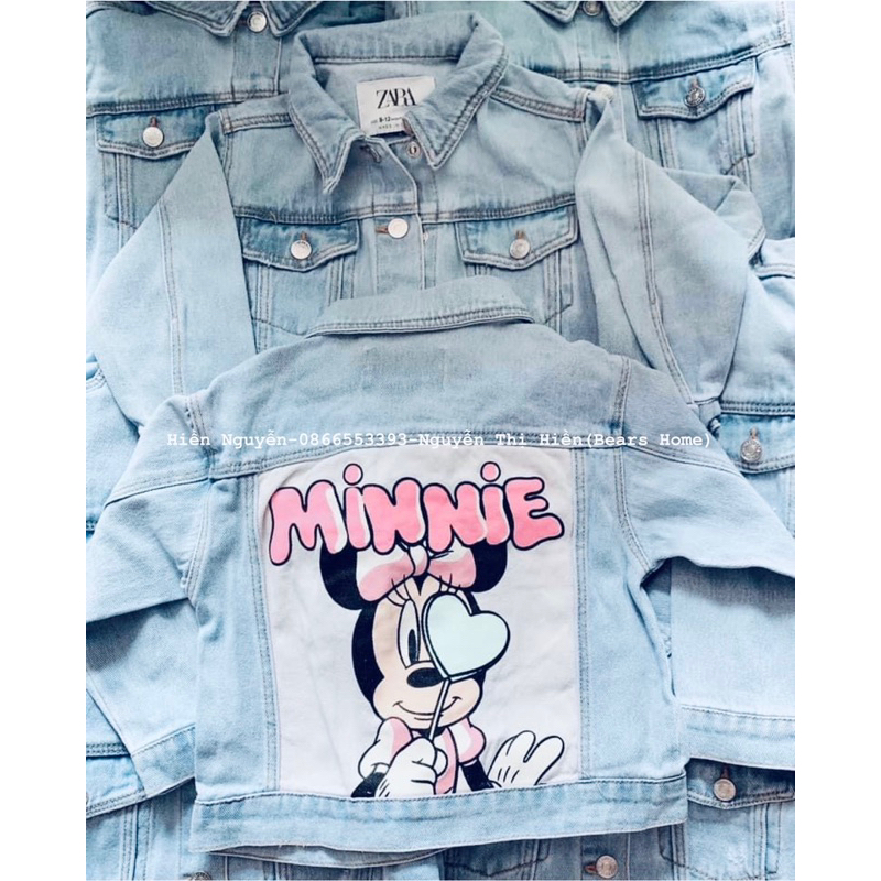 Áo khoác bò Zara Minnie dành cho bé gái