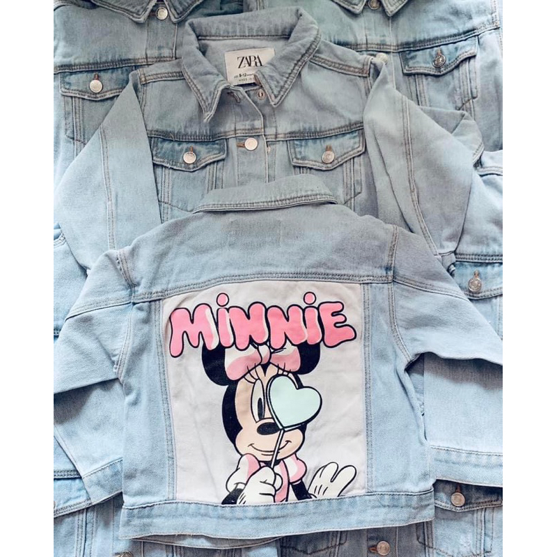 Áo khoác bò Zara Minnie dành cho bé gái