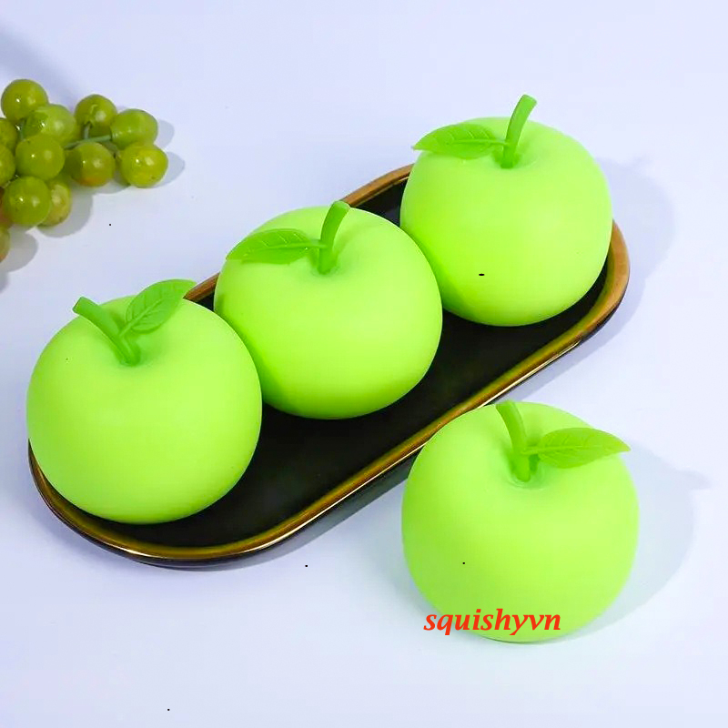 Squishy Lớn JUMBO Hình QUẢ TÁO XANH Đồ Chơi Xốp Giảm Stress Hình mềm mịn dễ Thương đàn hồi Cho Bé