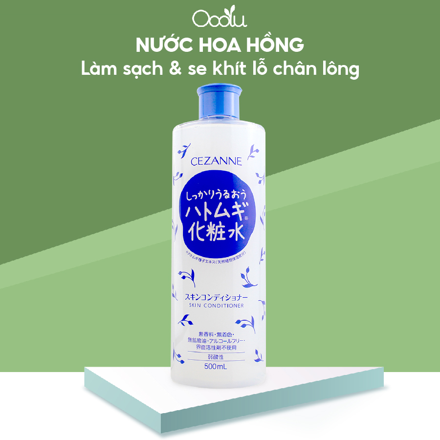 Nước hoa hồng dưỡng ẩm Cezanne Skin Conditioner Nhật Bản làm sạch, se khít lỗ chân lông 500ml | BigBuy360 - bigbuy360.vn