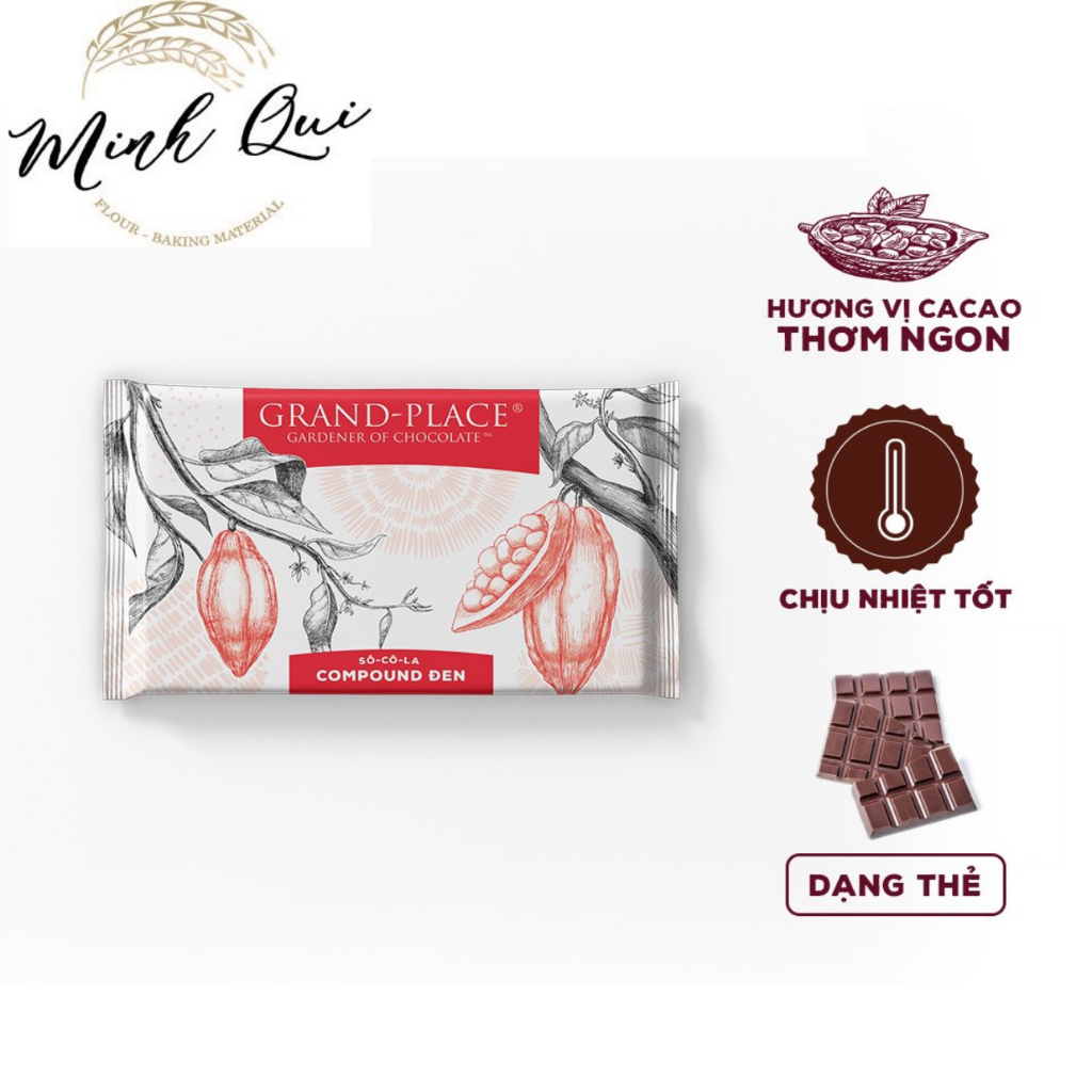 Socola thanh đen 1kg Grand place d03