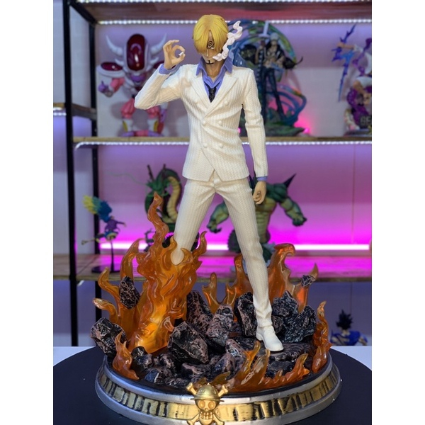 Mô hình One piece - Sanji dáng đứng có base cực đẹp cao 36cm | Figure anime vua hải tặc decor trang trí làm quà tặng