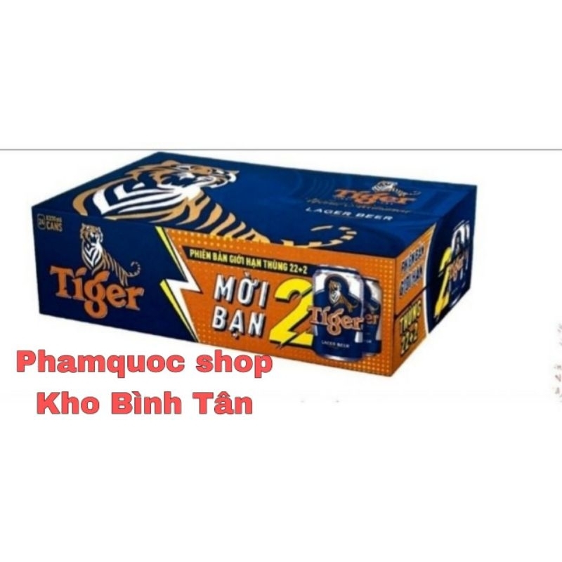 Thùng 24 lon bia TIGER 330ml