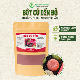 Bột Củ Dền Đỏ Hữu Cơ Nguyên Chất - Bột Có Tác dụng Làm Đẹp, Tạo Màu Thực Phẩm, Làm Bột Ăn Dặm Cho Bé