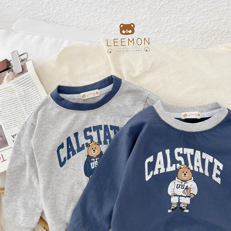 LEEMON - Bộ cotton thu đông mềm mại cho bé