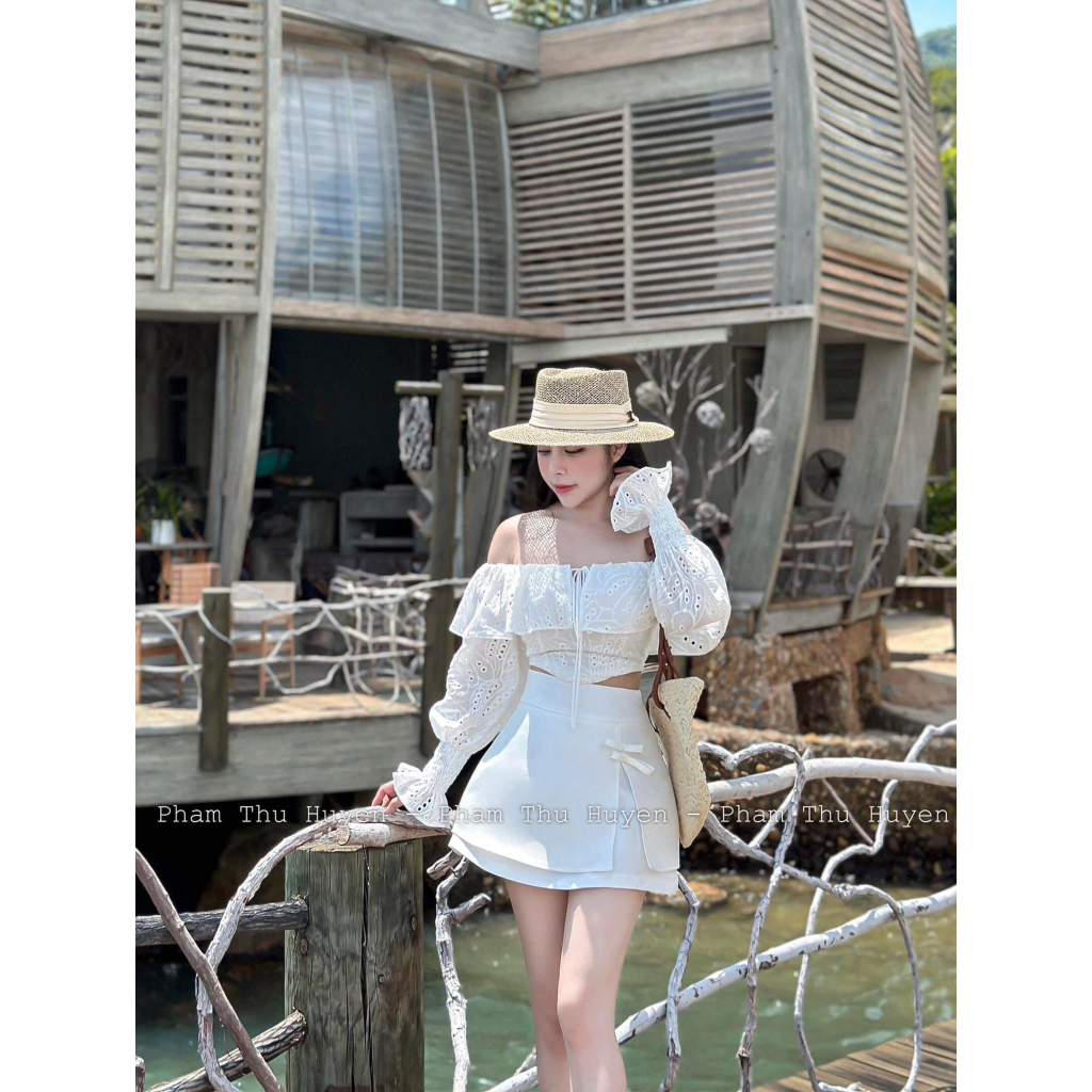 H67 - áo/ chân váy/cả set áo bệt vai và chân váy
