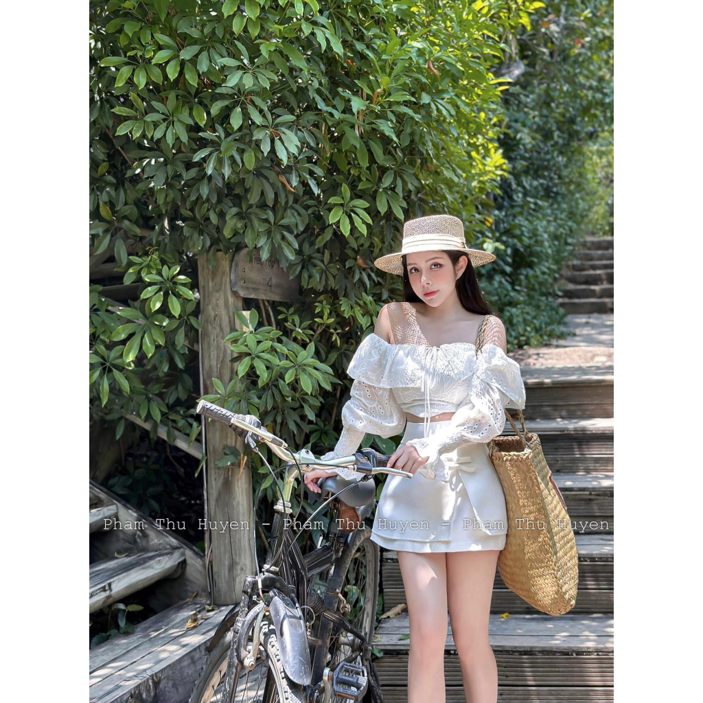 H67 - áo/ chân váy/cả set áo bệt vai và chân váy
