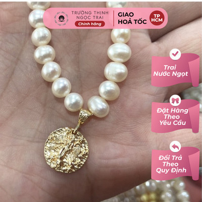 Dây Chuyền Hạt Trai Nhỏ 5ly Mix Titan - Ngọc Trai Trường Thịnh