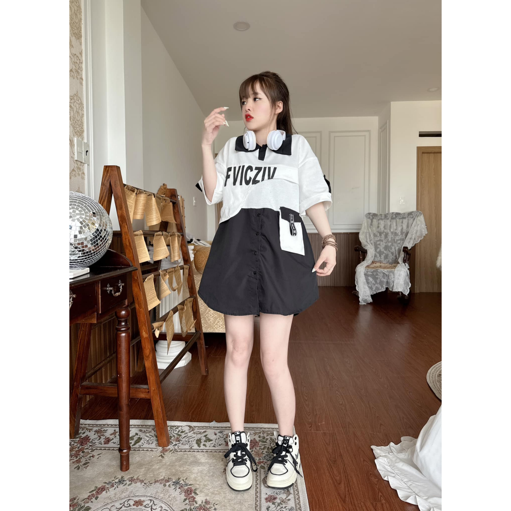 ÁO THUN CỔ POLO PHỐI SƠ MI