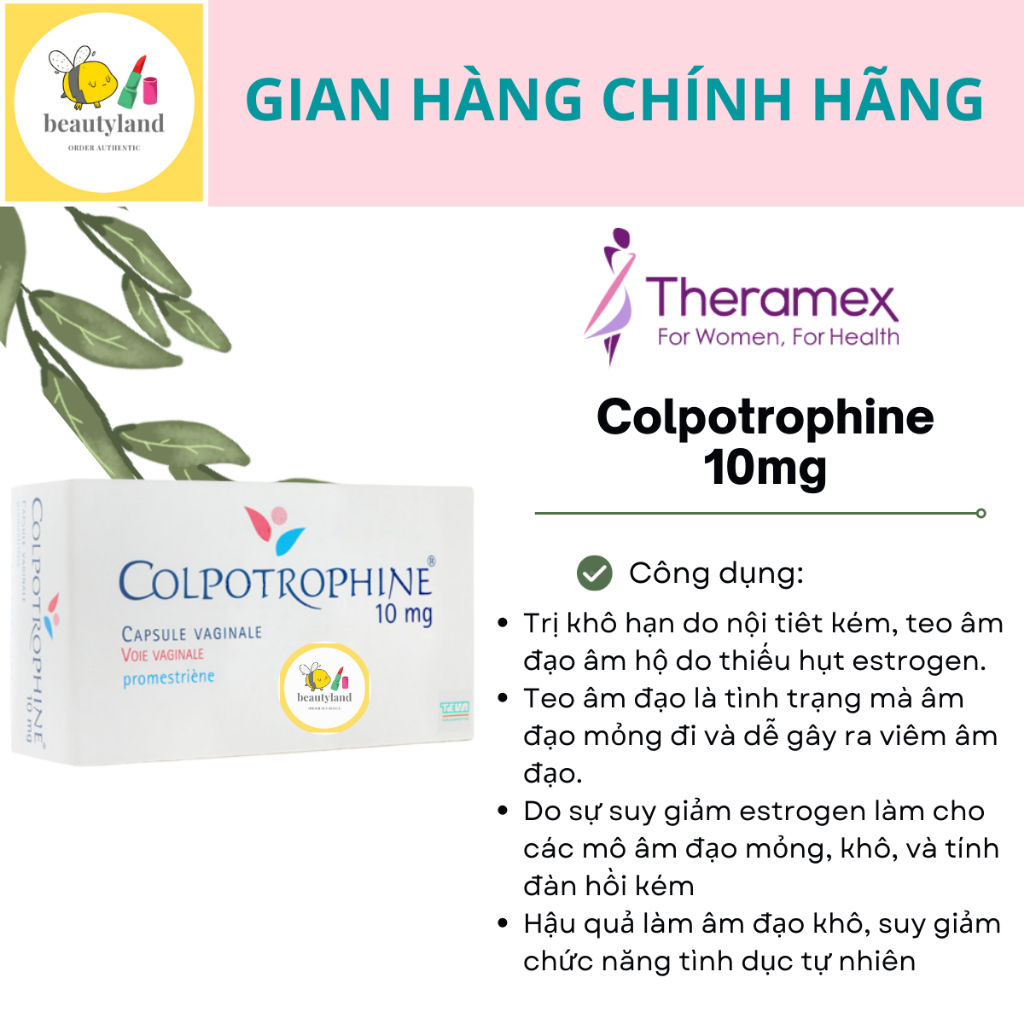 Viên Colpotrophine dành cho phụ nữ của Pháp date 2027