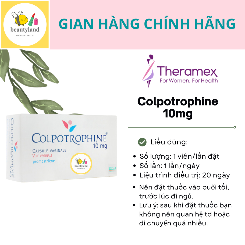 Viên Colpotrophine dành cho phụ nữ của Pháp date 2027