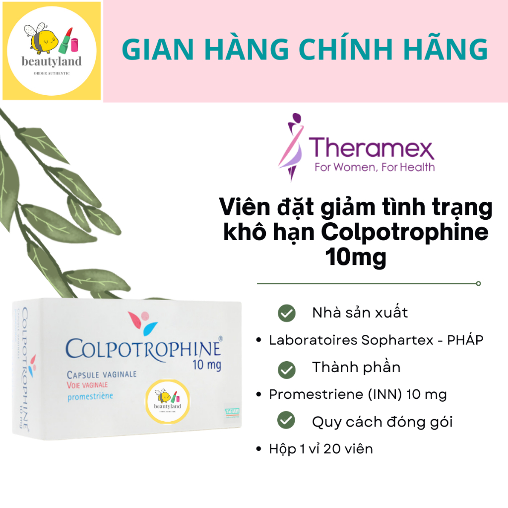 Viên Colpotrophine dành cho phụ nữ của Pháp date 2027