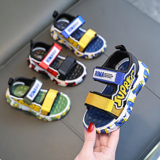  Dép Sandal quai hậu Roma Đế Mềm Chống Trượt Thời Trang Đi Biển Mùa Hè Hàn Quốc Cho Bé 