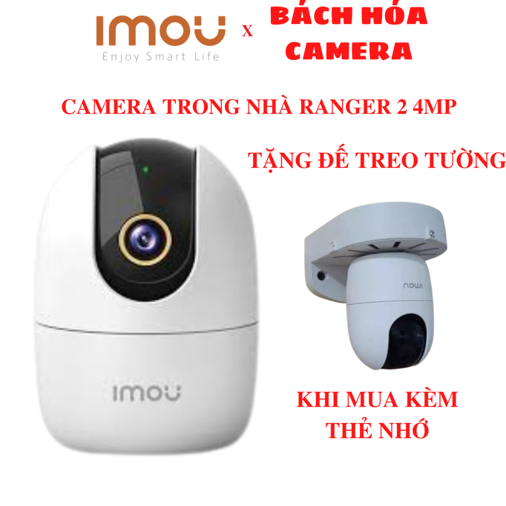 Camera IP WIFI XOAY 360 2M IMOU Ranger2 A22EP  - Trong Nhà Còi Hú Báo Động, chính hãng, bảo hành 24 tháng