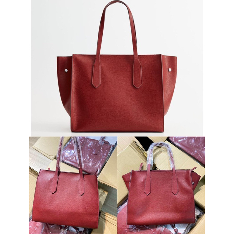 -Túi tote công sở vừa laptop siêu  Paco Matinez tote bag--Tone đỏ đen classic