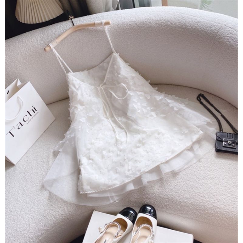 16469⭐ ĐẦM 2 DÂY NỔI LÔNG VŨ