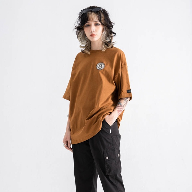 Áo Thun BOO Unisex Dáng Oversize Logo Marvel Họa Tiết Monogram BZL