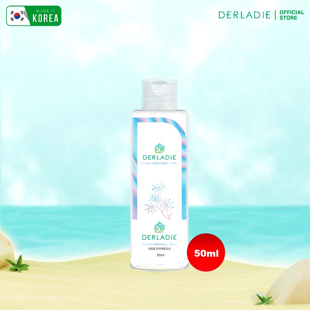 Toner Derladie Natural Witch Hazel Ngừa Mụn, Làm Sạch Da 50ml