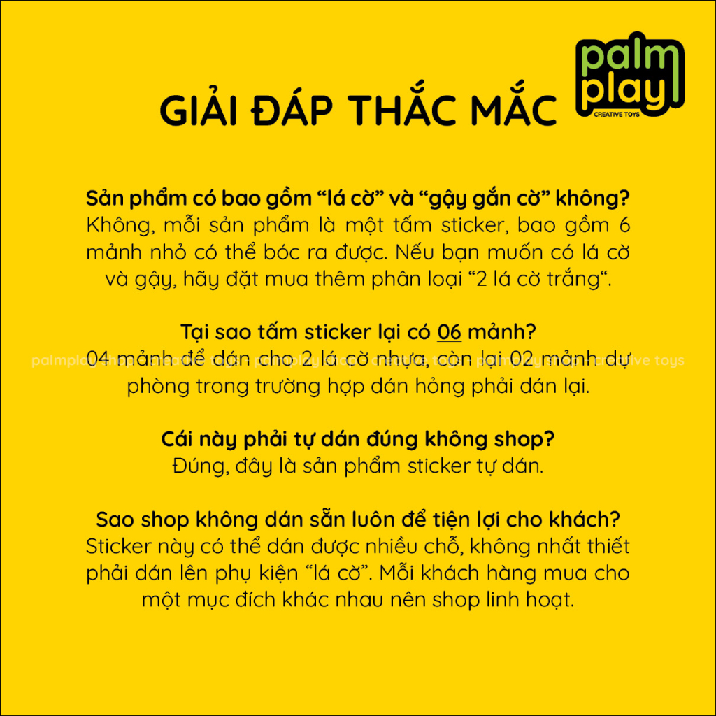 Sticker lá cờ các nước dùng cho đồ chơi gạch xếp hình dán vừa phụ kiện 2335 và 3068 - Miếng dán có 6 hình 13.5x13.5 mm