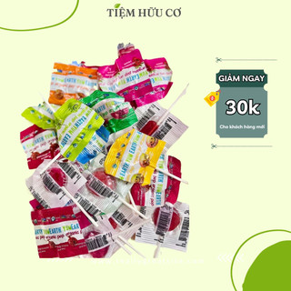 Kẹo mút hữu cơ YUMEARTH cho bé 8 hương vị trái cây bổ sung vitamin gói 100 chiếc