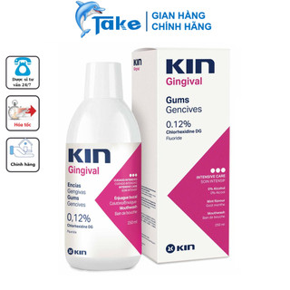 TAKE Store | Súc Miệng Họng - KIN GINGIVAL 250ML (Chlohexidine 0.12%) - Sát Khuẩn Miệng Họng